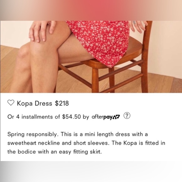 Reformation Red Floral Kopa Mini Dress - Picture 6 of 10